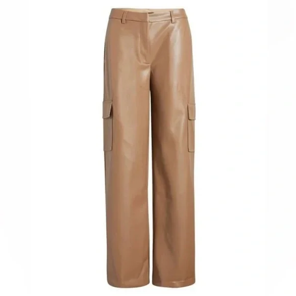 Halogen wide leg pleather cargo pant NWT - Picture 1 of 7